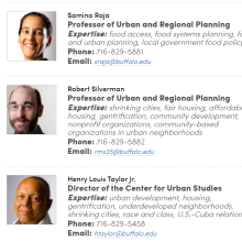 screen grab of our faculty experts at buffalo.edu. 